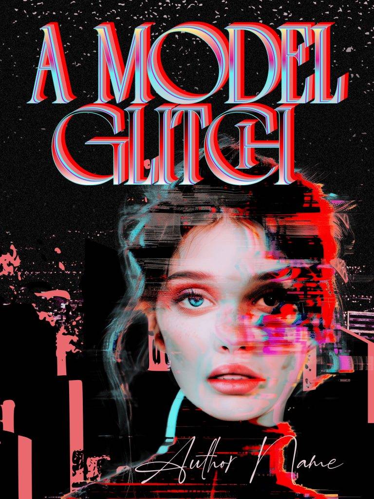 A Model Glitch — premade book cover design by Coda Languez